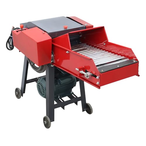 HayWHNKN Chaff Cutter Straw Corn Cutter Pulverizer Red