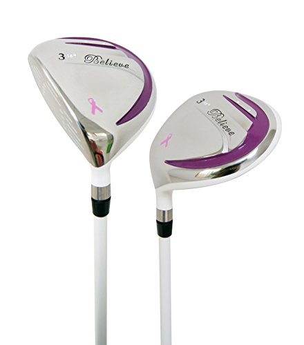 Believe Founders Club Ladies Complete Golf Club Set Purple Left Handed (Petite -1")