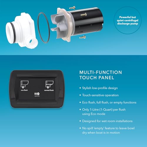 Jabsco Quiet Flush E2 Marine Toilet 12 Volt