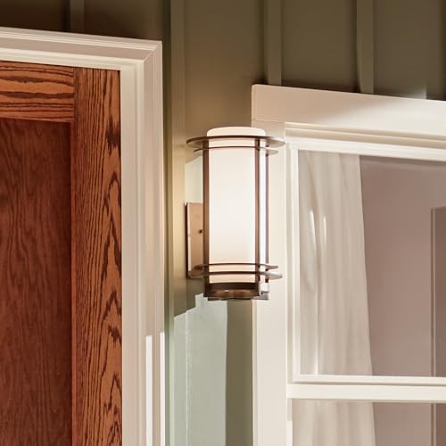 Kichler Pacific Edge 16" 1 Light Outdoor Wall Light Architectural Bronze