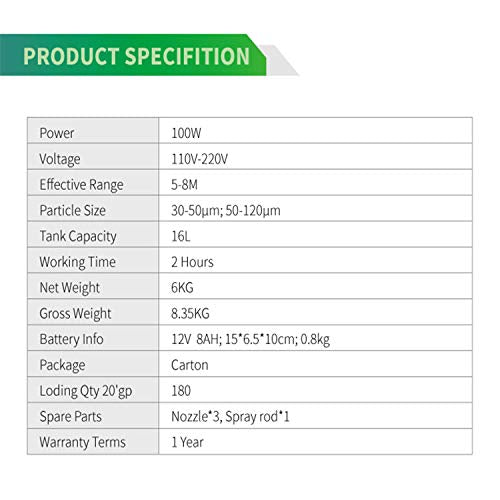 3T Group 780 Electrostatic Rechargeable Ultra Volume Spray Fogger Machine Red