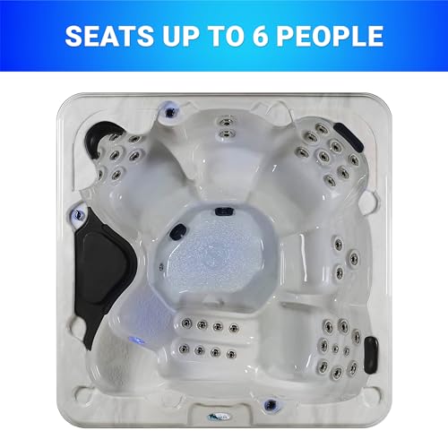 Essential Hot Tubs Select Series 40-Jet 6-Person Lounger Gray