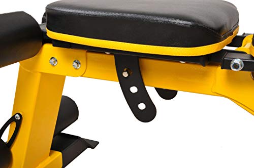 BalanceFrom Weight Bench Yellow/Black