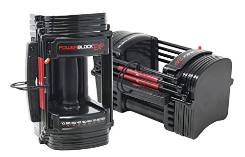 POWERBLOCK EXP Adjustable Dumbbells Black/Red