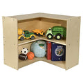 Contender Birch Wood Storage Bookshelf Natural