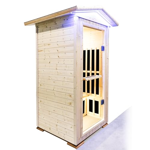 EPOFIT 1 Person Far Infrared Sauna with Bluetooth Natural