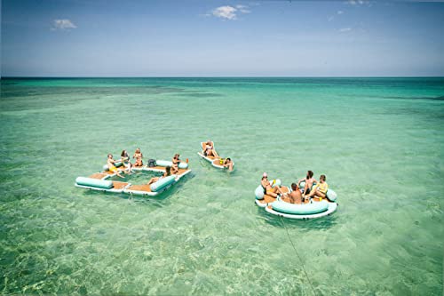 BOTE Inflatable Dock Hangout Suite 240° Floating Party Raft Classic Seafoam