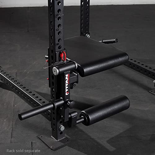 Titan Fitness Plate-Loaded Leg Curl and Extension Rack Attachment