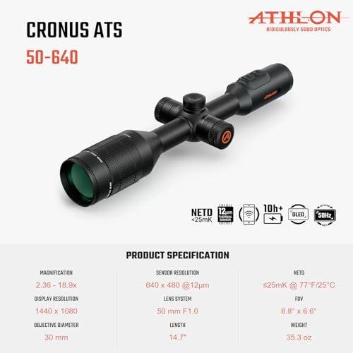 Athlon Optics Cronus ATS 50-640 Thermal Scope Black