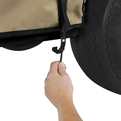 Classic Accessories Fairway Golf Cart FadeSafe Enclosure For Club Car, Short Roof Khaki