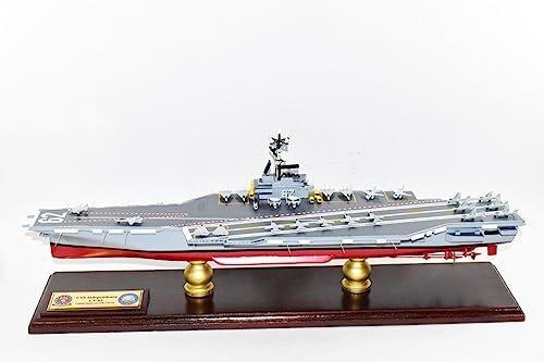 Squadron Nostalgia LLC USS Independence CV-62 Aircraft Carrier Scale Model Mahogany Multi-Colored