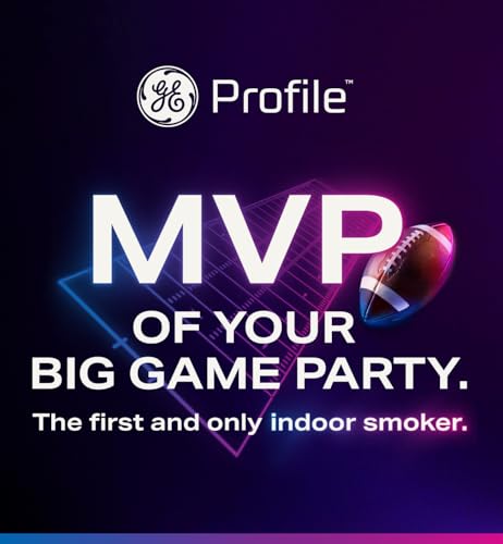 Profile GE Profile™ Smart Indoor Pellet Smoker with Active Smoke Filtration, WiFi Connected, Countertop BBQ Appliance Carbon Black