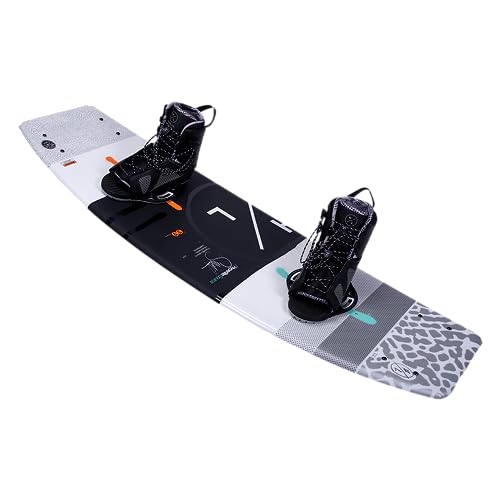 Hyperlite Source Mens Wakeboard 139 W/Team OT Bindings White/Orange 139cm/(10-14)