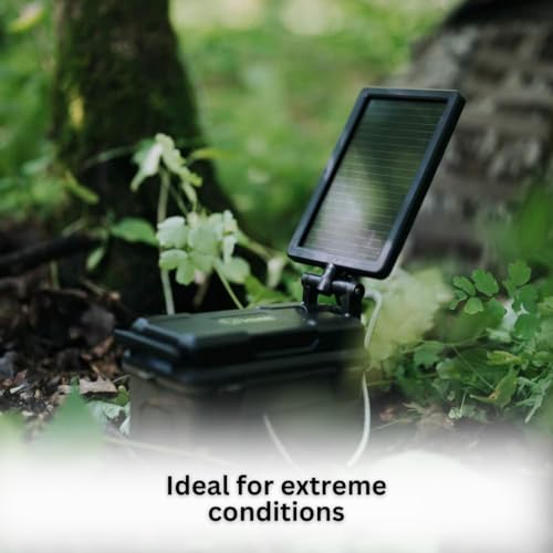 Stealth Cam HME Trail Camera 12V Solar Power Bundle with Mount Stick, Memory Cards & Card Reader