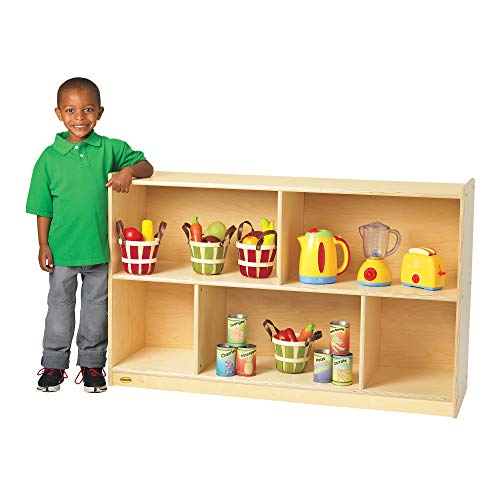 Children's Factory 2-Shelf Mobile Storage Unit Wooden