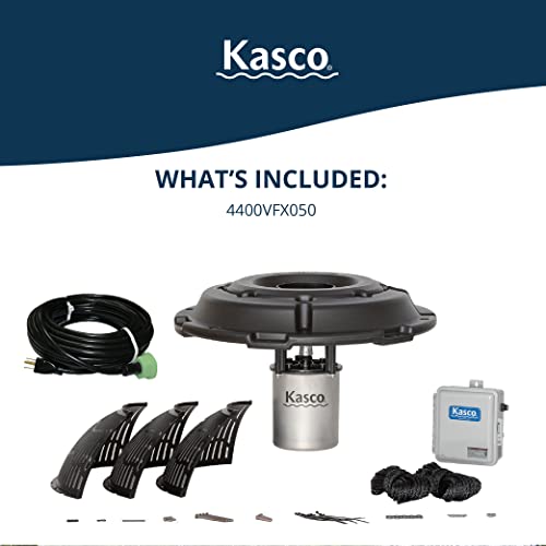 Kasco VFX Series 1HP Aerating Pond Fountain Black
