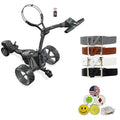 AMBA7 M7 GPS Remote Electric Cart Bundle with Holders Black
