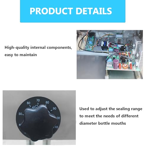 INTBUYING Electromagnetic Induction Sealing Machine Silver