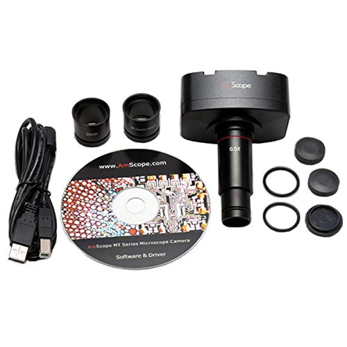 AmScope Digital Inverted Trinocular Metallurgical Microscope 50X-1000X with 5MP Camera
