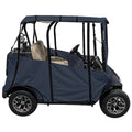 DOORWORKS GOLF CART ENCLOSURES Blue Universal Golf Cart Cover with Travel Bag - Portable & Drivable 4-Sided - Fits EZGO TXT RXV & Club Car DS Precedent Onward (Blue, 60” L X 44” W)