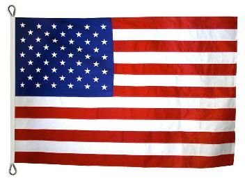 Eder Products American Flags Outdoor 100% US Made Heavy Duty 2 Ply Polyester 15 x 25 ft Red, White, & Blue