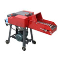 Banfluxion 220V 4-Blade Hay Cutter with Conveyor Belt Red