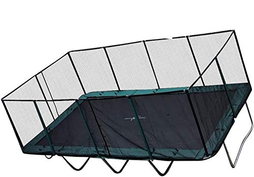 Galactic Xtreme Gymnastic Rectangle Trampoline 10x20 FT with Net Green