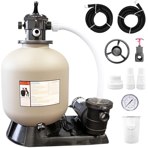 Swimline Pool Sand Filter Pump 24 Inch 1.5 HP Multi