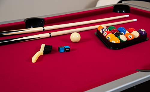 Hathaway Triple Threat 6-ft 3-in-1 Multi Game Table Black