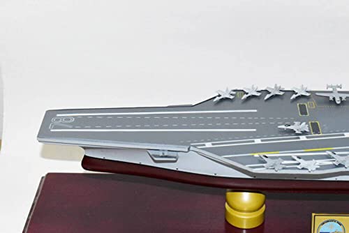 Squadron Nostalgia LLC USS Gerald R Ford CVN-78 Ford Class Carrier Scale Model Mahogany 24 Inch Navy