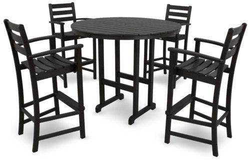 TREX Monterey Bay 5-Piece Bar Set Charcoal Black