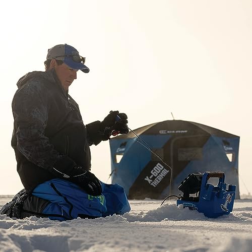 CLAM X-600 Portable 6 Person Thermal Hub Shelter Tent for Ice Fishing
