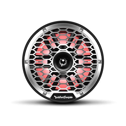 Rockford Fosgate M2-8HB Color Optix 8” 2-Way Coaxial Marine Speakers with Horn Tweeters Black