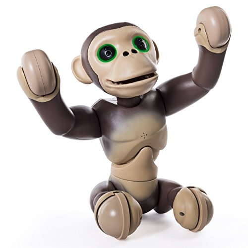 Zoomer Interactive Chimp Toy Brown and Beige