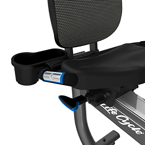 Life Fitness RS3 Recumbent Indoor Cycling Exercise Bike Titanium