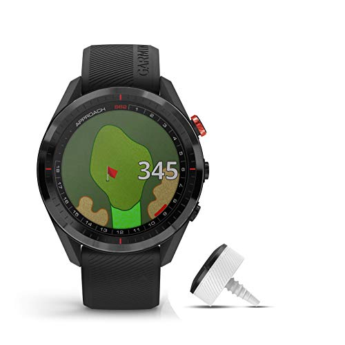 Garmin Approach S62 Golf GPS Watch Bundle Black