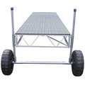 Patriot Docks 16ft Straight Roll-in Dock Gray Poly Decking