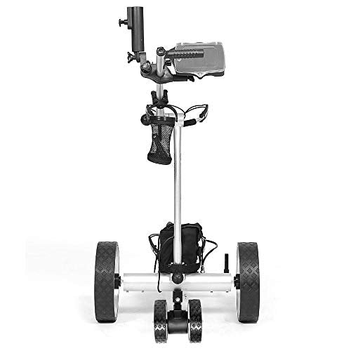 BAT-CADDY ELECTRIC GOLF CADDY X4R Remote Golf Push Cart Titanium Silver