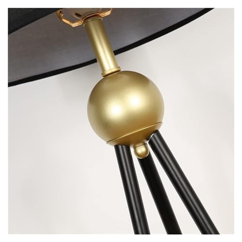 GTEFSWS Black Tripod LED Floor Lamp for Living Room and Bedroom