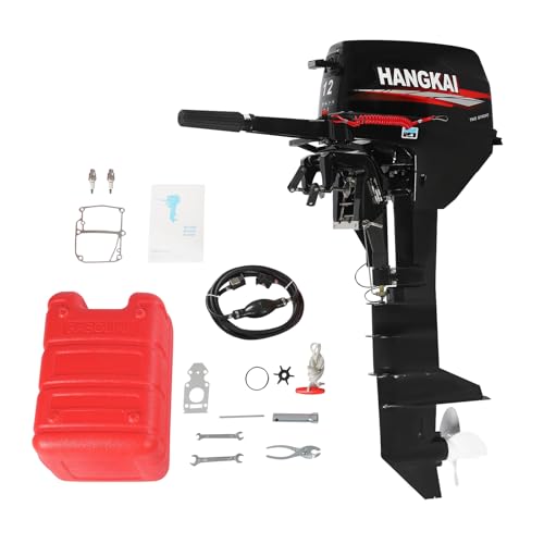 Sootvp 12HP 2 Stroke Outboard Motor Long Shaft Black