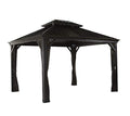 Sojag 500-7156980 Messina Hard Top Sun Shelter 10' x 12' Charcoal