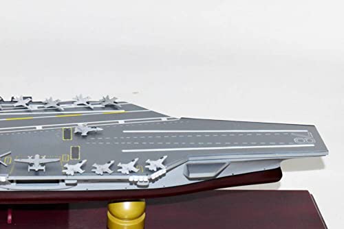 Squadron Nostalgia LLC USS Gerald R Ford CVN-78 Ford Class Carrier Scale Model Mahogany 24 Inch Navy