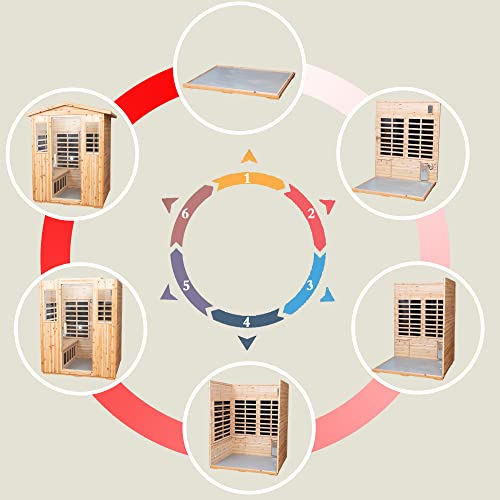 HFYee 4-Person Infrared Sauna Natural