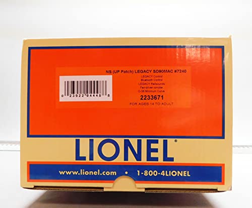 Lionel Norfolk Southern Legacy SD90MAC Diesel Locomotive #7240 O Gauge Yellow