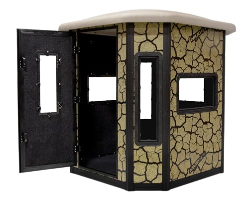 MUDDY Bull XL Box Blind Steel Wall Construction Cracked Mud Camo Multi