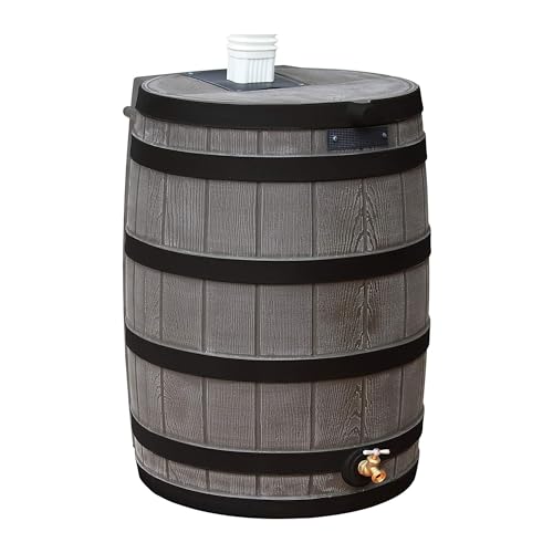 Good Ideas Rain Wizard 50 Gallon Water Storage Barrel 4 Pack Brown