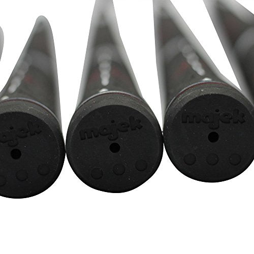 Majek Grips 200 pcs Tour Pro Midsize Golf Grips Black