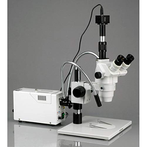AmScope Professional Trinocular Zoom Microscope 2X-225X White