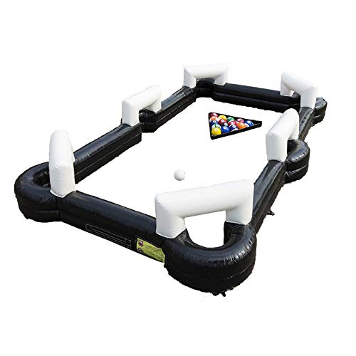 INTSUPERMAI Giant Snooker Ball Game with 16 Soccer Balls and Blower
