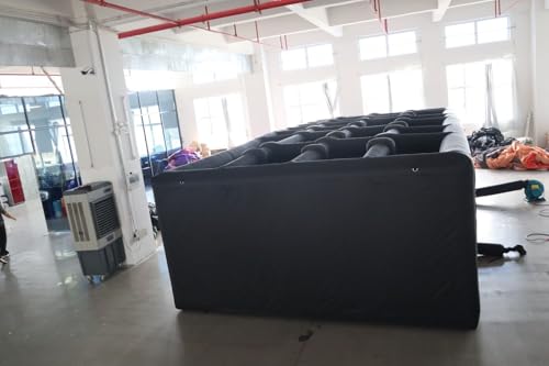 Bookishbunny Large Black Inflatable Maze Labyrinth for Halloween 26x13x6.5ft
